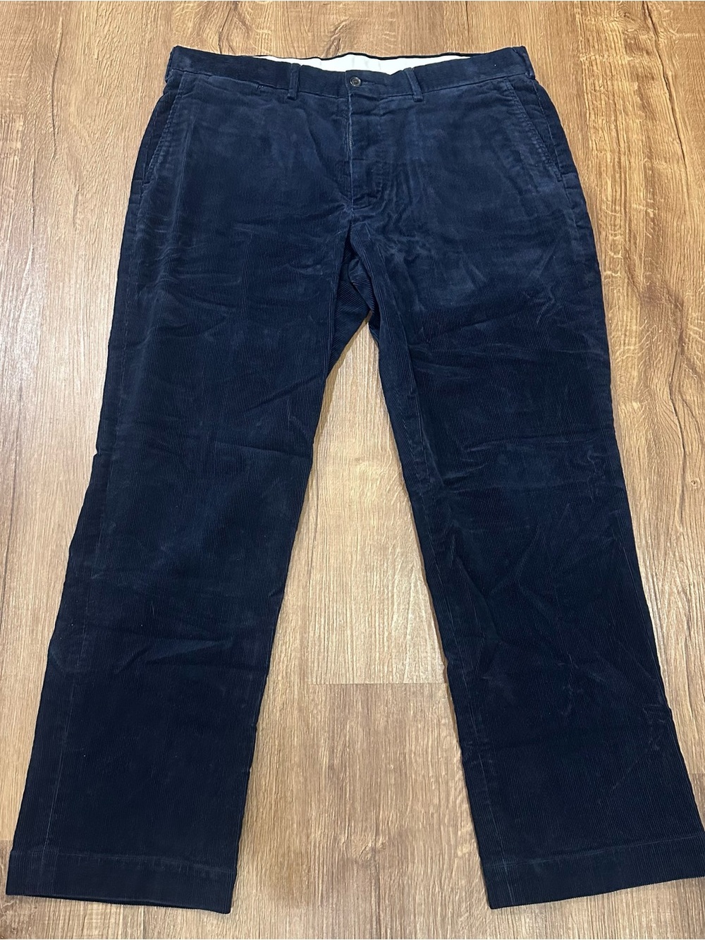Polo Ralph Lauren Blue Corduroy Pants Stretch Classic Fit Size 36x30